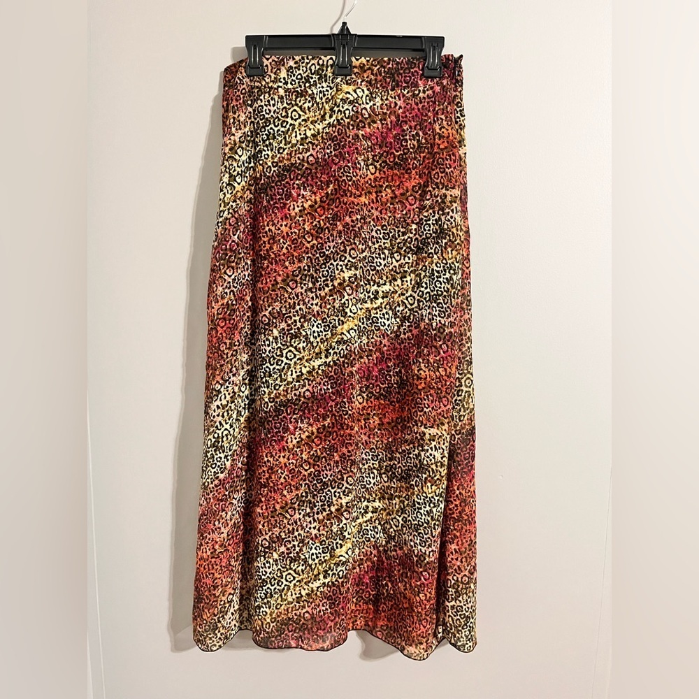 Cato Multicolor Leopard Print Maxi Skirt